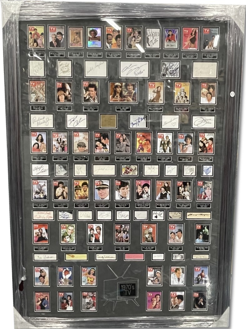 Stunning 1/1 Signed Cuts from 1970s TV Legends Pam Dawber Bixby Van Patten: Stunning 1/1 Signed Cuts from 1970s TV Legends Pam Dawber Bixby Van Patten This unique collectible features stunning autographed cuts from iconic 1970s television shows, including sitcoms and dramas.