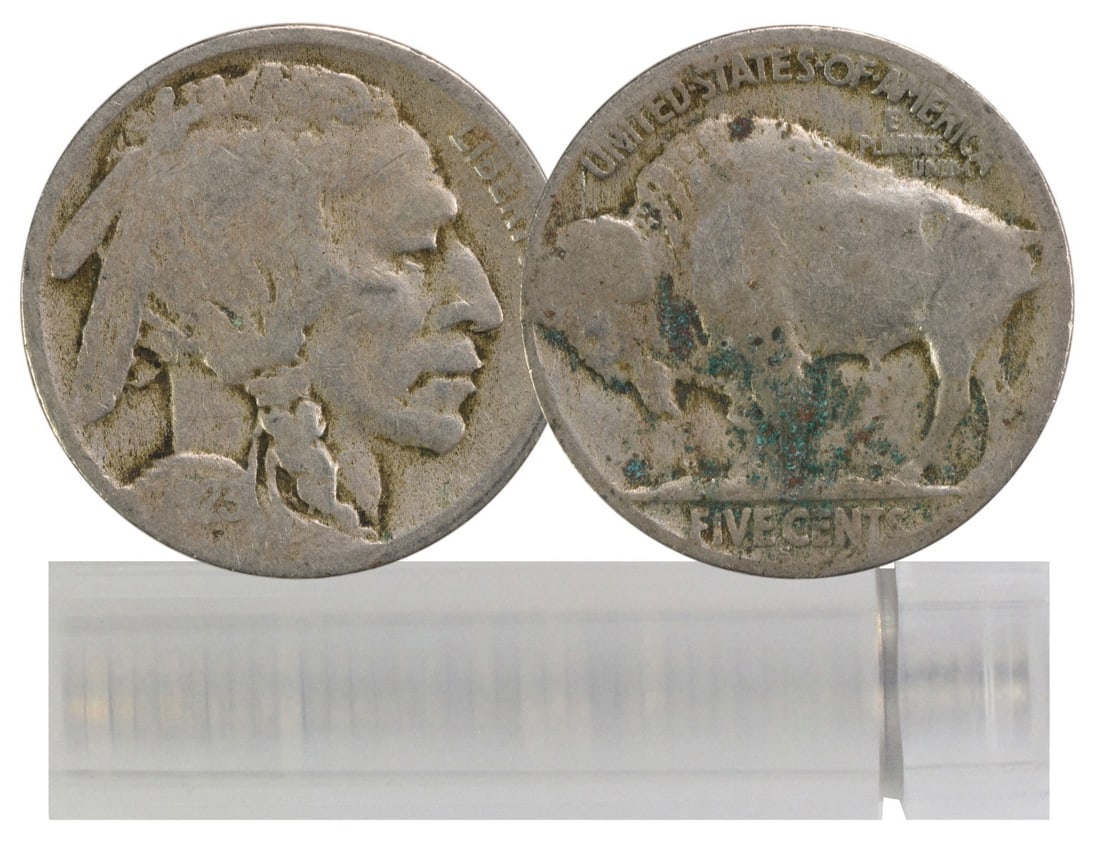 1923-S Buffalo Nickel 40-Coin Roll Circulated Nickel Collection: 1923-S Buffalo Nickel 40-Coin Roll Circulated Nickel Collection This 1923-S Buffalo Nickel is part of a 40-coin roll, showcasing the classic design that has become a staple in American numismatics. Th