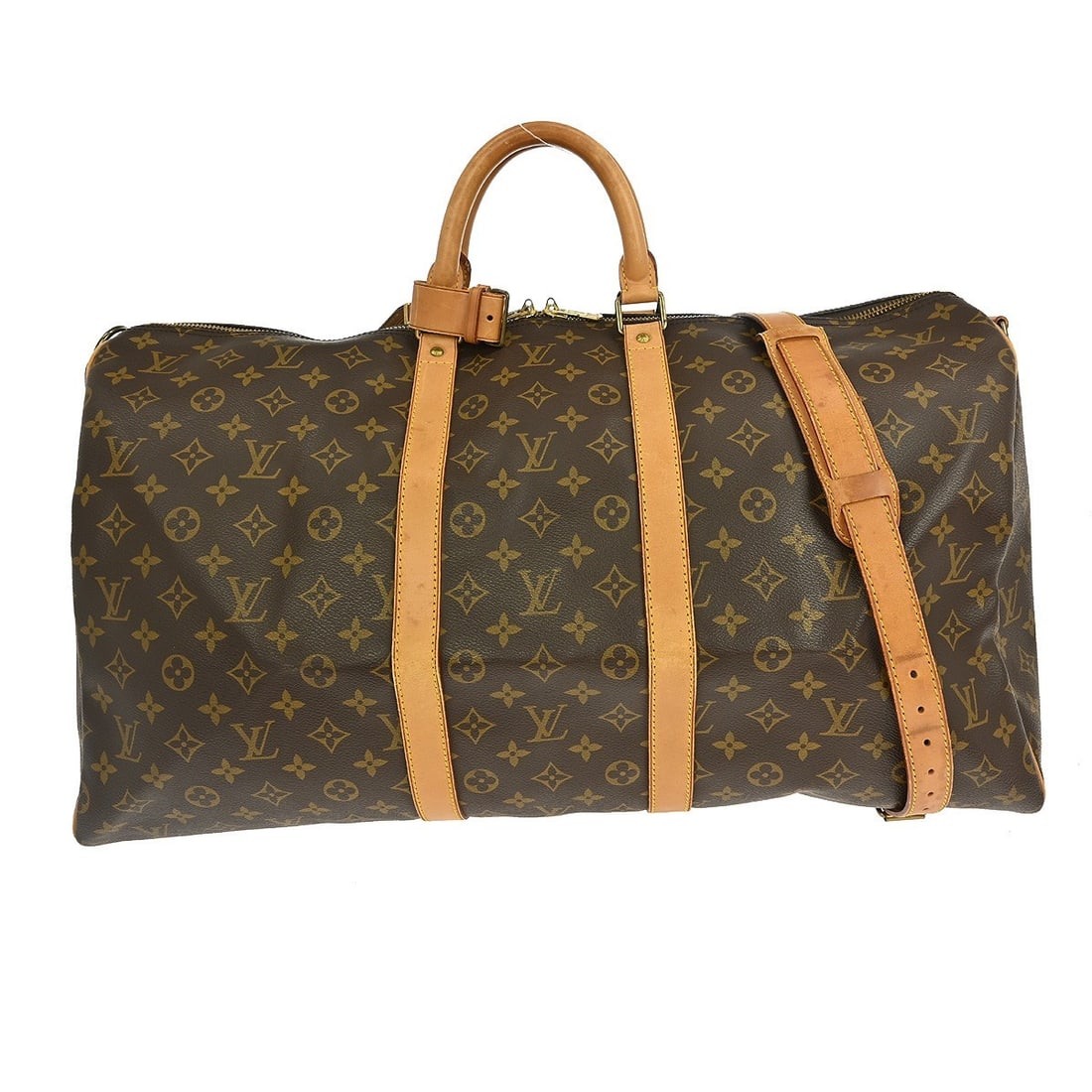 Louis Vuitton Keepall Bandouliere 55 Monogram Travel Duffle Bag: Louis Vuitton Keepall Bandouliere 55 Monogram Travel Duffle Bag The Louis Vuitton Keepall Bandouliere 55 Travel Bag is a stylish and functional accessory designed for the modern traveler. Crafted from