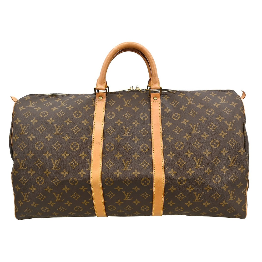 Louis Vuitton Keepall 55 Monogram Duffle Travel Handbag M41424: Louis Vuitton Keepall 55 Monogram Duffle Travel Handbag M41424 The Louis Vuitton Keepall 55 Travel Handbag is a stylish and functional piece, perfect for travel. Crafted from premium Monogram canvas l