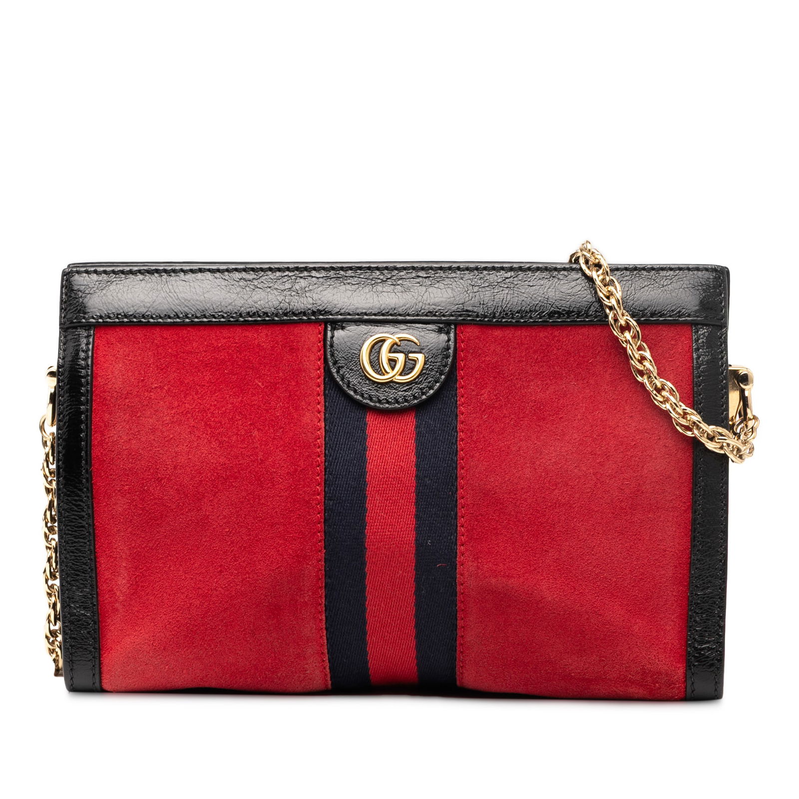 Gucci Small Suede Ophidia Chain Crossbody Bag Red Leather Italy: Gucci Small Suede Ophidia Chain Crossbody Bag Red Leather Italy Elevate your ensemble with the Gucci Small Suede Ophidia Chain Crossbody, a luxurious accessory that combines style and functionality. C