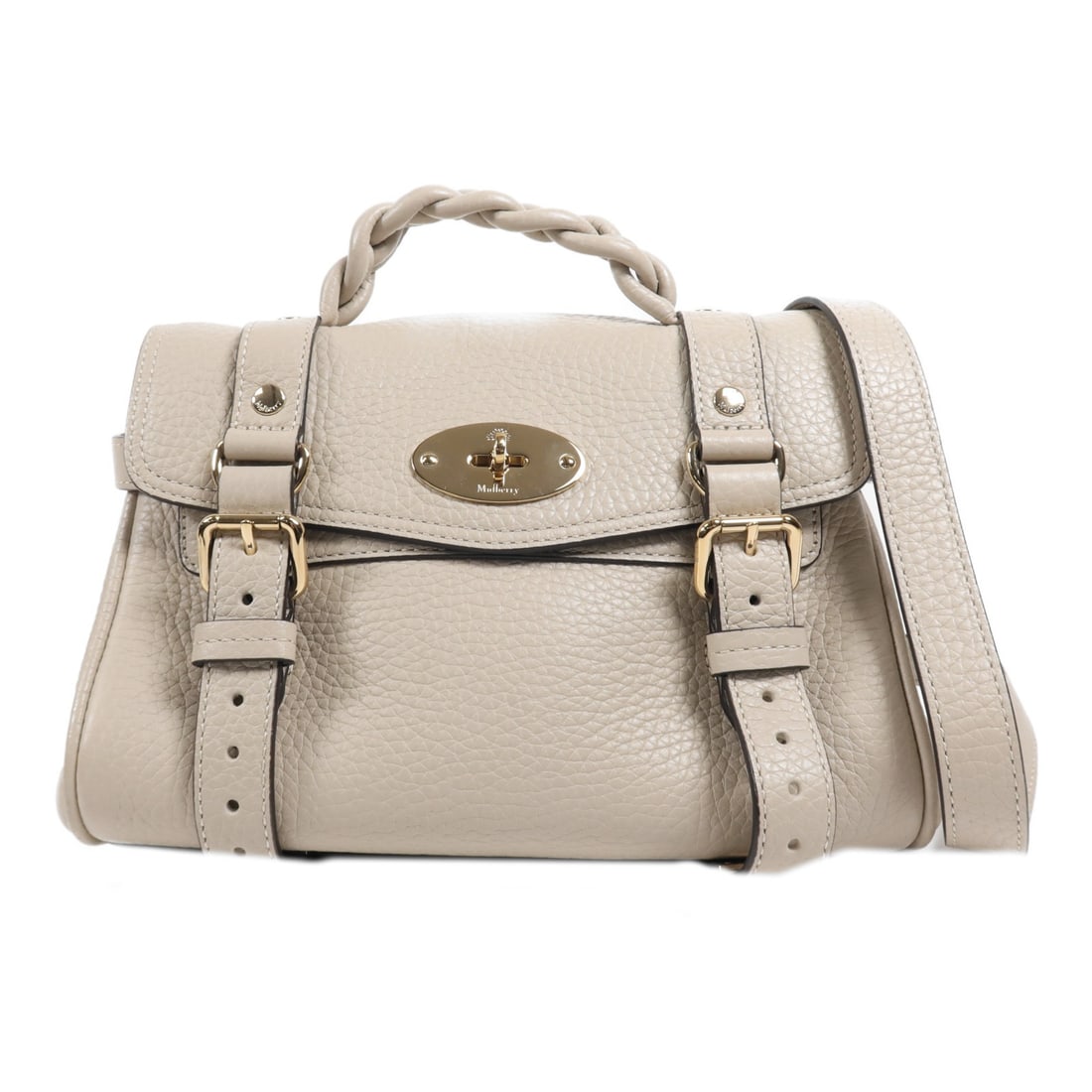 MULBERRY 2 Way Shoulder Bag Calfskin Leather Gray: MULBERRY 2 Way Shoulder Bag Calfskin Leather Gray This MULBERRY 2 Way Shoulder Bag is crafted from premium calfskin leather, showcasing a sophisticated gray exterior. Its versatile design allows for u