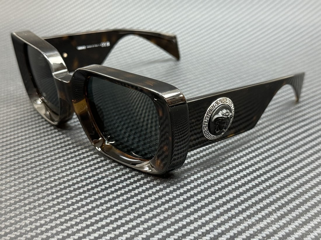 Versace VE4473U 108 87 Havana Grey Women's Sunglasses with Authenticity Certificate: Versace VE4473U 108 87 Havana Grey Women's Sunglasses with Authenticity Certificate Elevate your style with these stunning Versace VE4473U sunglasses. Featuring a chic Havana frame color paired with d