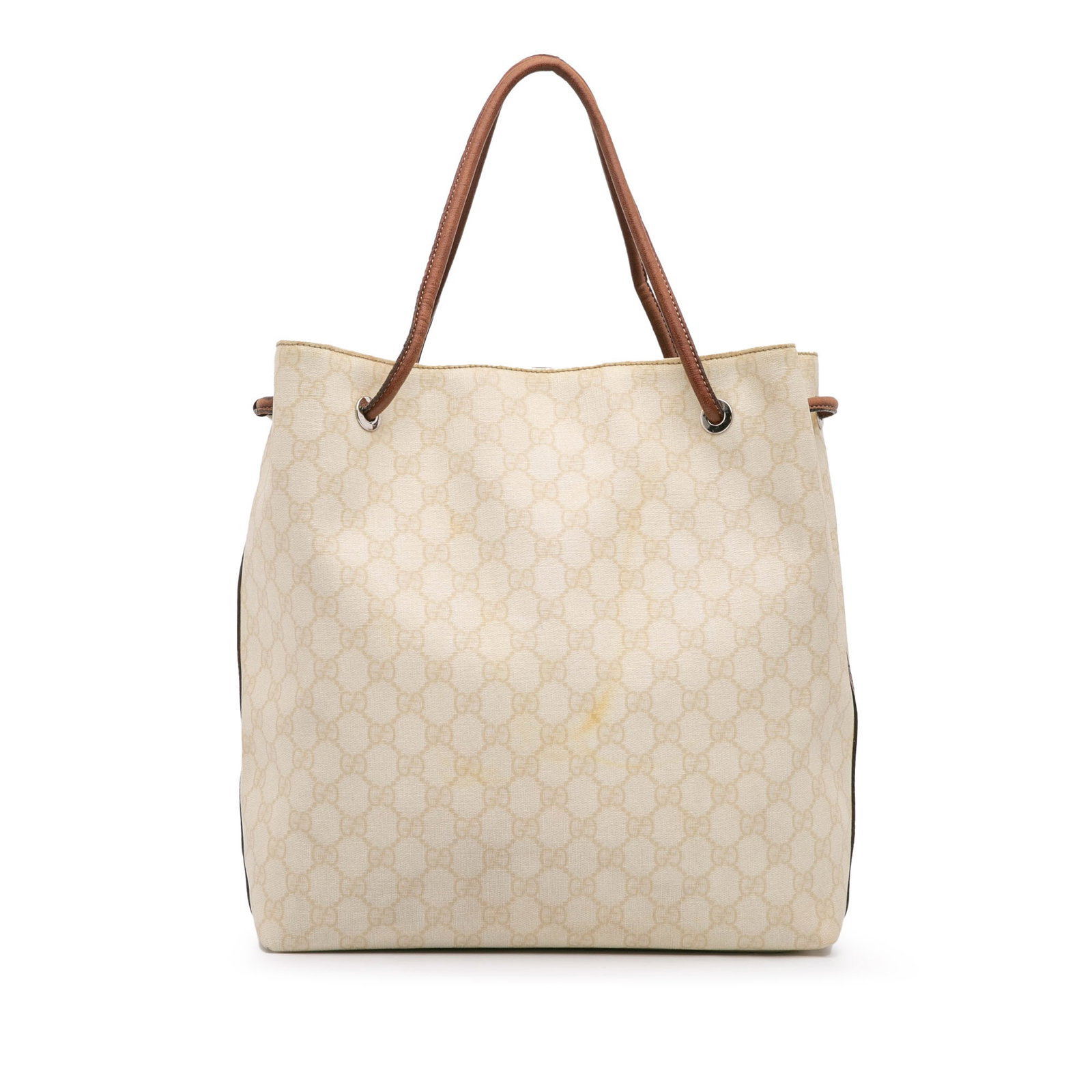 Gucci GG Supreme Gifford Tote Bag Coated Canvas Brown Italy: Gucci GG Supreme Gifford Tote Bag Coated Canvas Brown Italy The Gucci GG Supreme Gifford Tote is a stylish accessory crafted from coated canvas. This tote features rolled leather straps and an open to