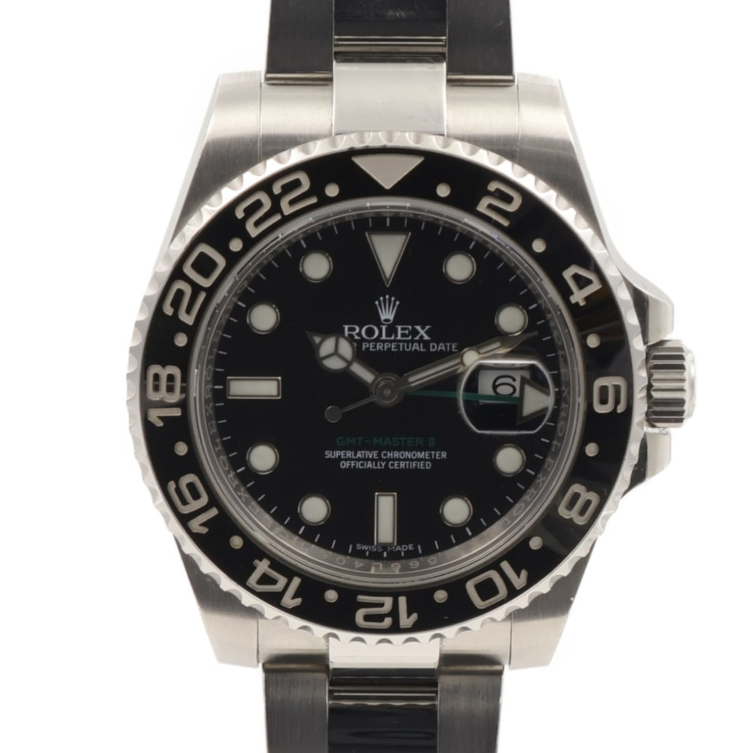 ROLEX GMT Master II Automatic Stainless Steel Black Dial Watch 116710LN (1 of 11)