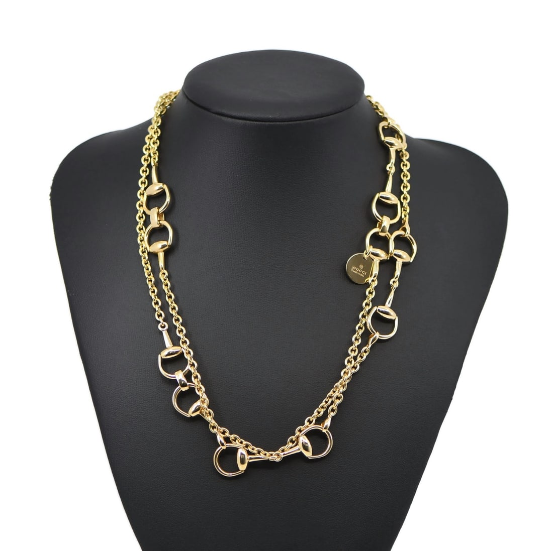 Gucci Horsebit 18K Yellow Gold Chain Necklace 36 Inches (1 of 5)
