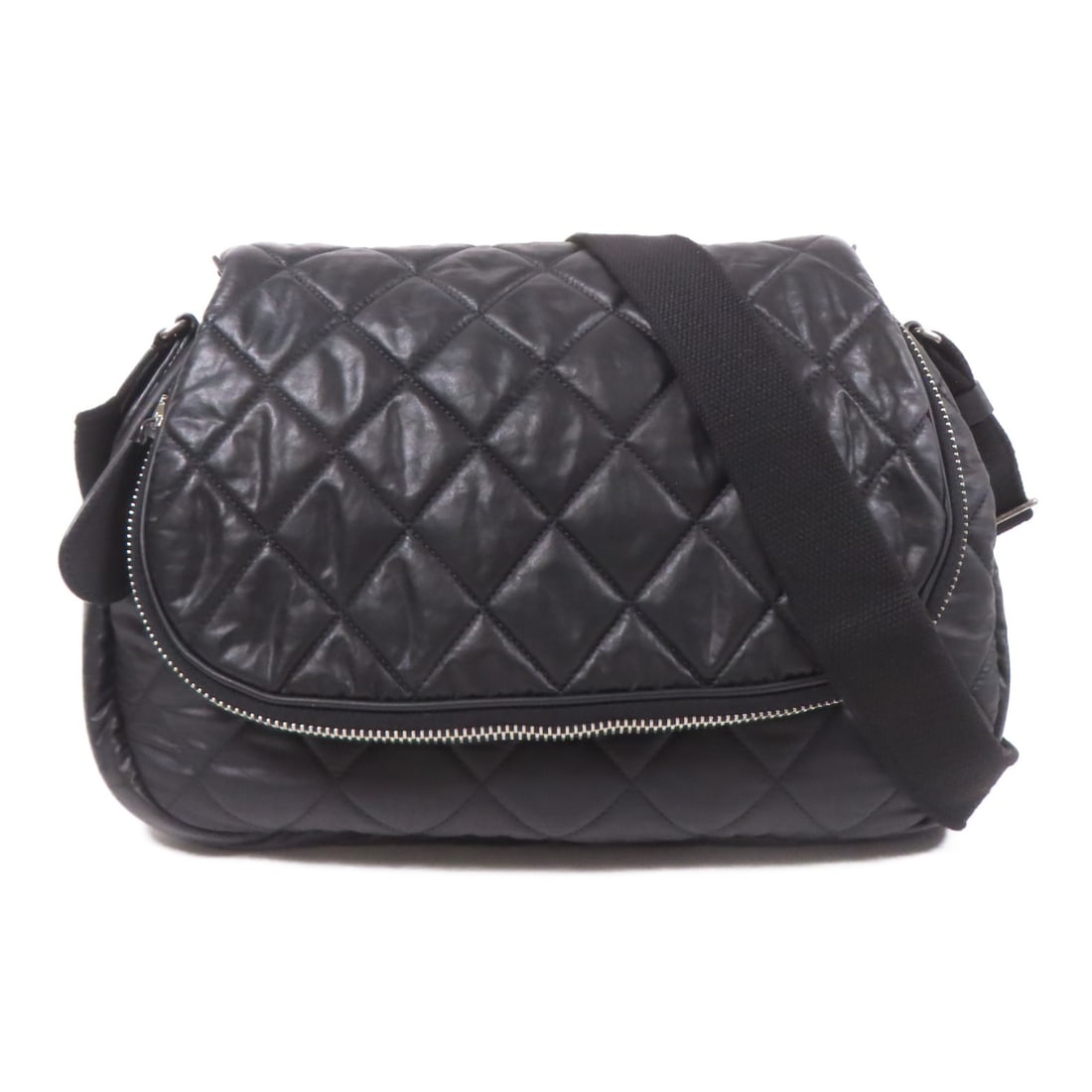 Leather Coco Cocoon CHANEL Coco Cocoon Shoulder Bag Quilted Nylon