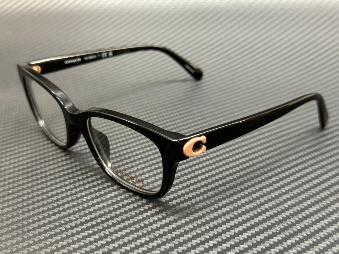 Coach HC6257U 5002 Black Women's Eyeglasses with Authenticity Certificate: Coach HC6257U 5002 Black Women's Eyeglasses with Authenticity Certificate Elevate your eyewear collection with these stylish Coach HC6257U 5002 eyeglasses. Featuring a sleek black frame, these women's