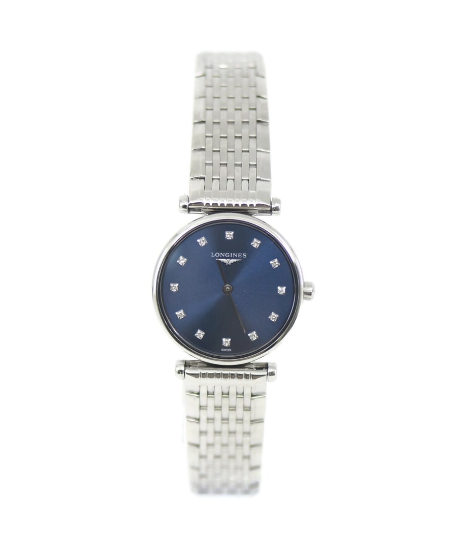 Longines Gran Classic Diamond Bezel Stainless Steel Watch Ref L4.209.4: Longines Gran Classic Diamond Bezel Stainless Steel Watch Ref L4.209.4 Discover elegance with the Longines Gran Classic Diamond Stainless Steel Watch (Ref: L4.209.4). This classic wristwatch features