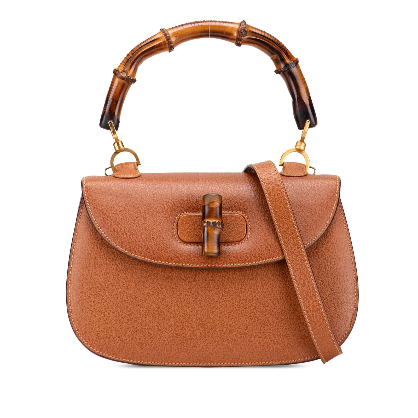 Gucci Calfskin Bamboo Night Bag with Bamboo Handle (1 of 11)