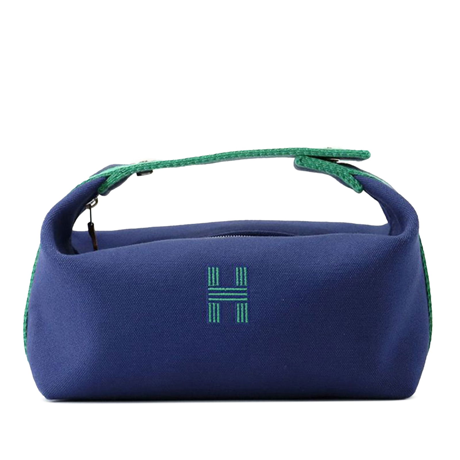 Hermes Small Toile Bride A Brac Case Blue Fabric Bag (1 of 10)