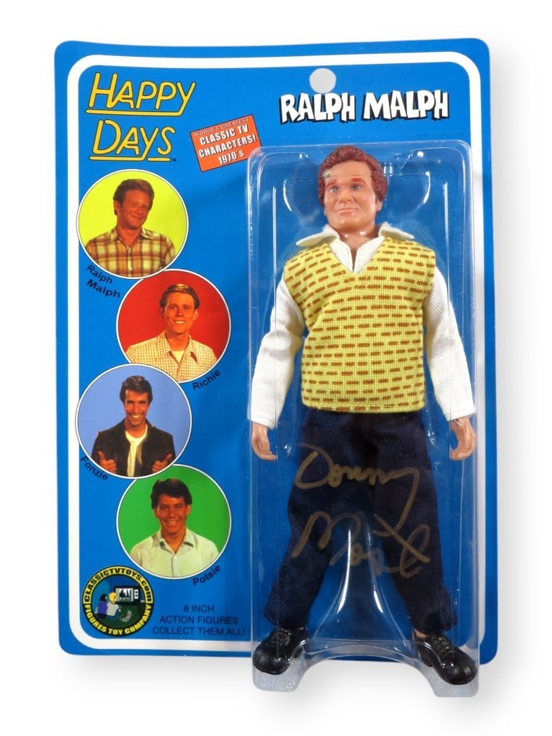Donny Most Autographed Ralph Malph Action Figure Beckett Authenticated: Donny Most Autographed Ralph Malph Action Figure Beckett Authenticated This is an original action figure of Donny Most, who is best known for his role as Ralph Malph in the classic television series "