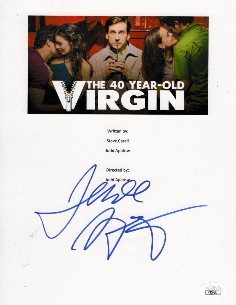 Judd Apatow Autographed Script Cover The 40 Year-Old Virgin JSA (1 of 2)