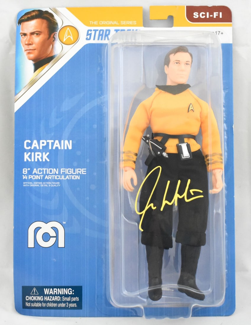 William Shatner Signed Funko Star Trek 8 Inch Action Figure Beckett Authenticated (1 of 3)