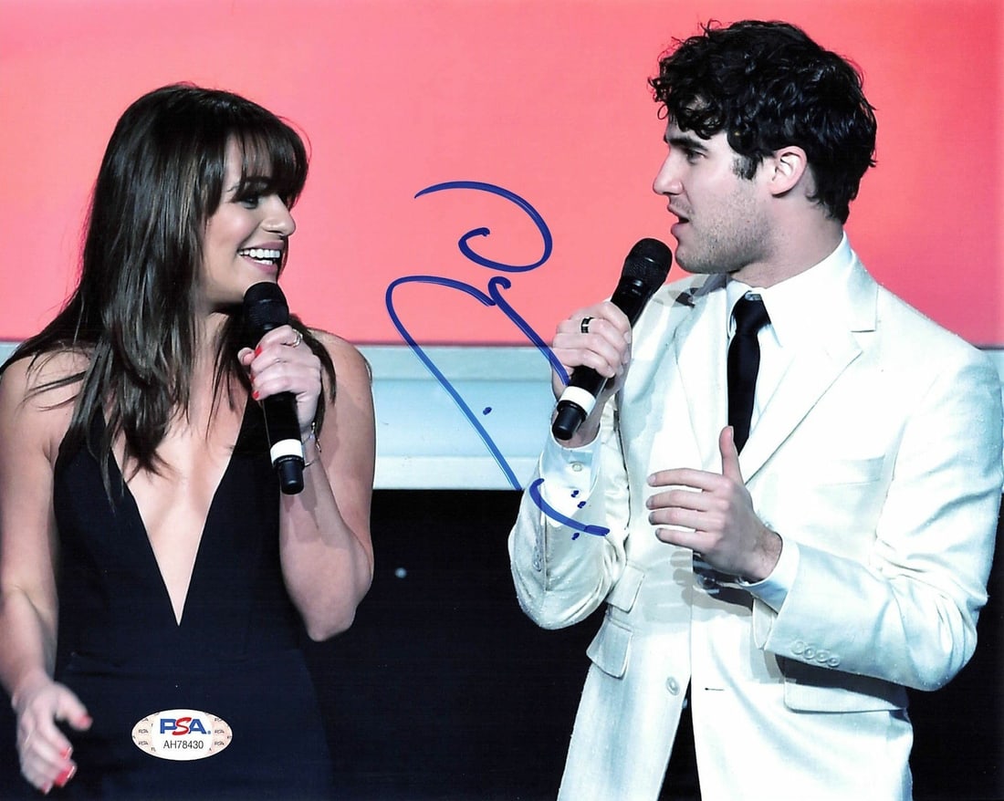 Darren Criss Autographed 8x10 Photo PSA/DNA Authentication Glee: Darren Criss Autographed 8x10 Photo PSA/DNA Authentication Glee This is an original 8x10 professionally printed photograph signed by Darren Criss, known for his role in the television series Glee. The