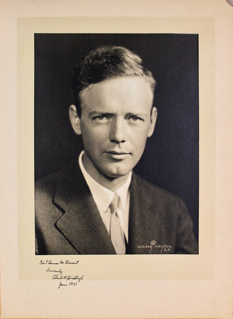 Charles Lindbergh Signed 8x10 Matted Photo PSA/DNA Certified June 1933 (1 of 10)
