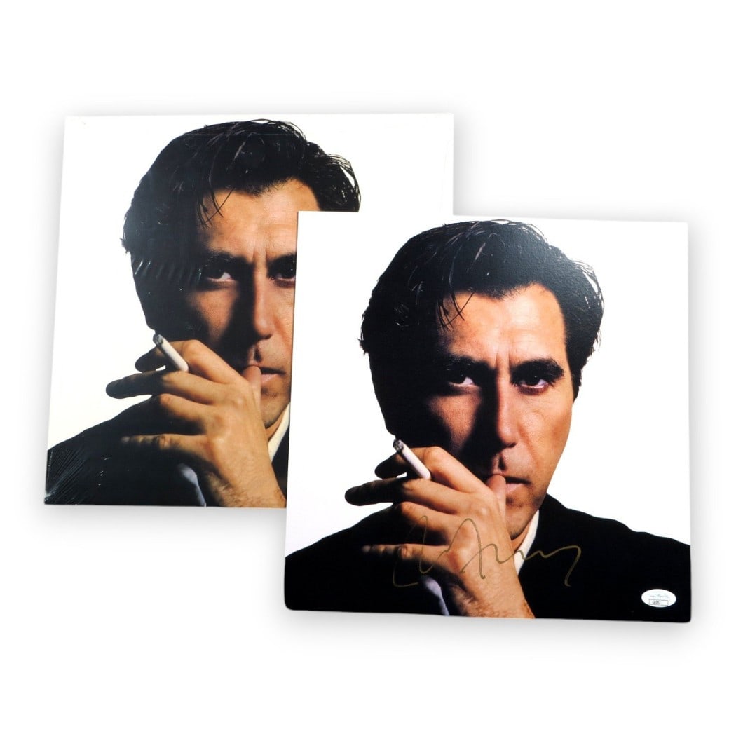 Bryan Ferry Autographed Album Insert with JSA Authentication: Bryan Ferry Autographed Album Insert with JSA Authentication This is an original autographed album insert featuring the signature of Bryan Ferry. The insert is included with a brand new, sealed copy o