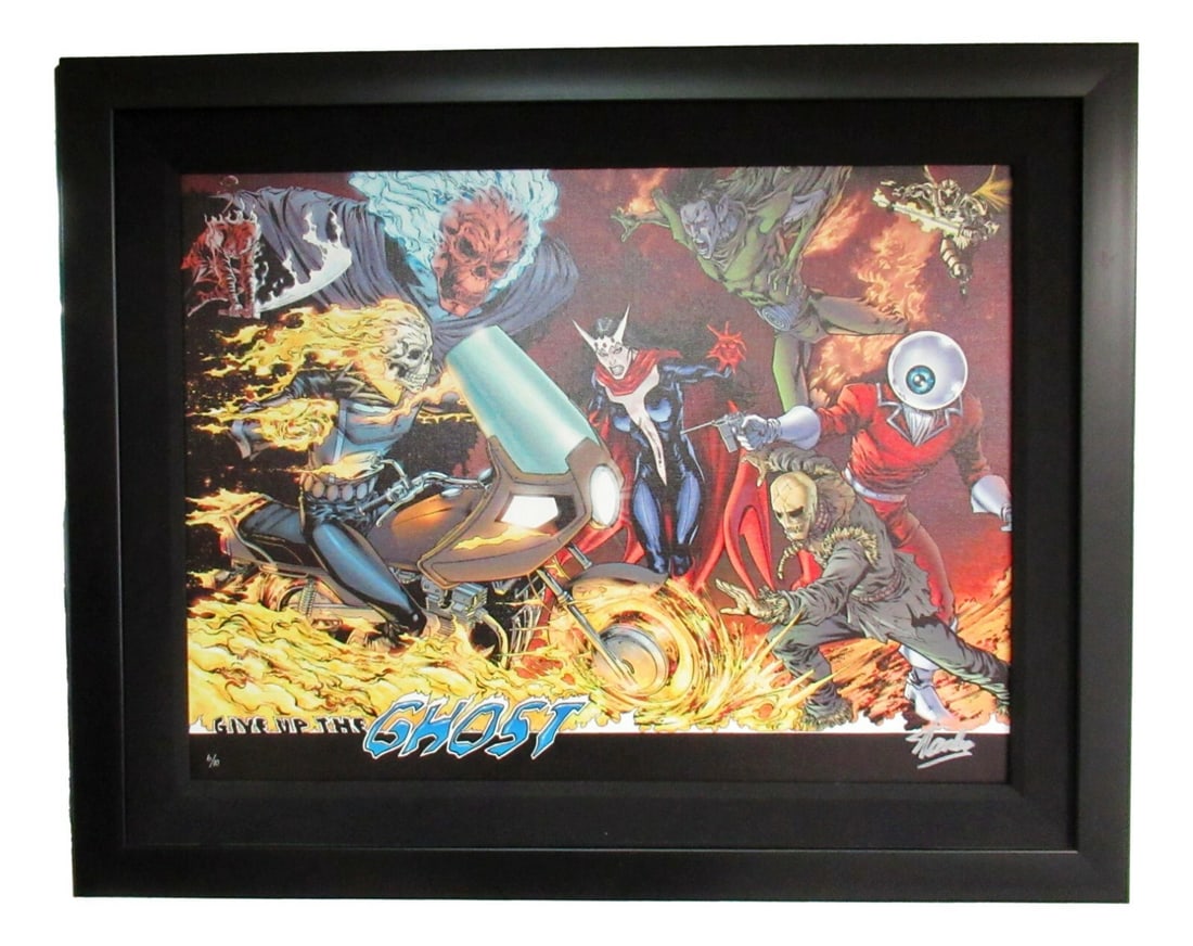 Stan Lee Signed Marvel Avengers #12 Limited Edition Canvas Print Framed PSA (1 of 5)