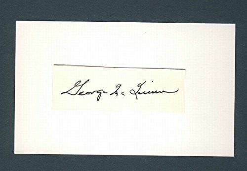 George McQuinn Yankees Signed 3x5 Index Card Authentic (1 of 1)