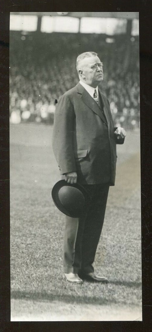 1921 Ban Johnson Vintage Baseball Photo Original 3.5x8 Inches (1 of 2)