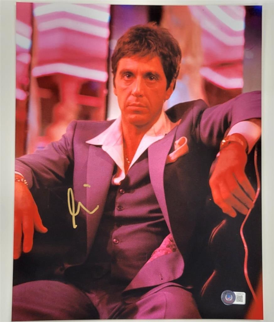 Al Pacino Signed 11x14 Scarface Photo Beckett Authenticated (1 of 3)