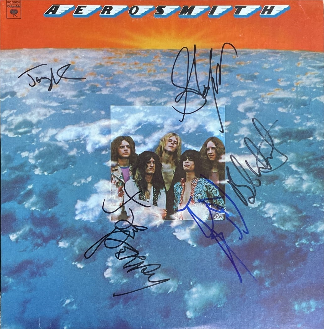 Aerosmith Autographed Album Record Steven Tyler Joe Perry JSA Authenticated (1 of 6)