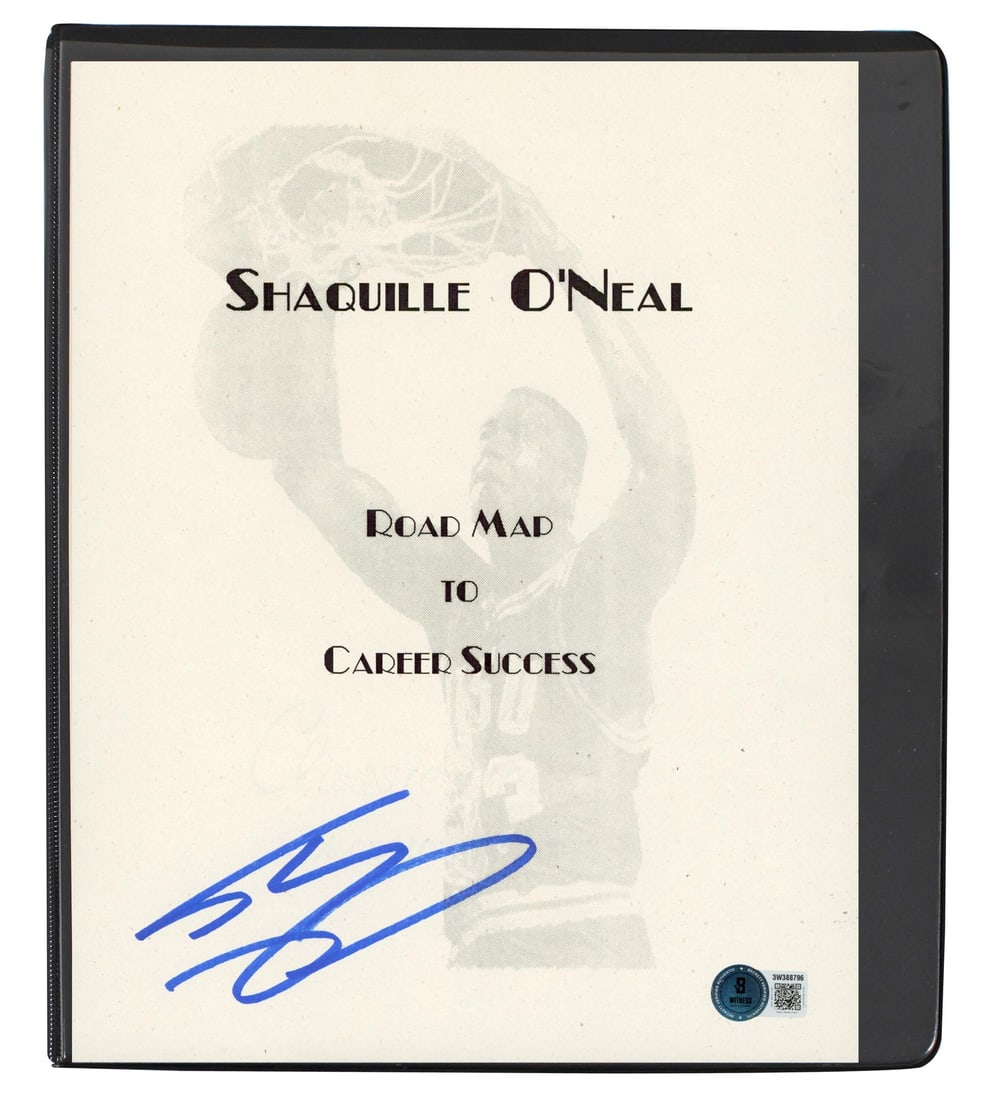 Shaquille O'Neal Signed 1988 Presentation Binder Letter Beckett Authenticated (1 of 11)