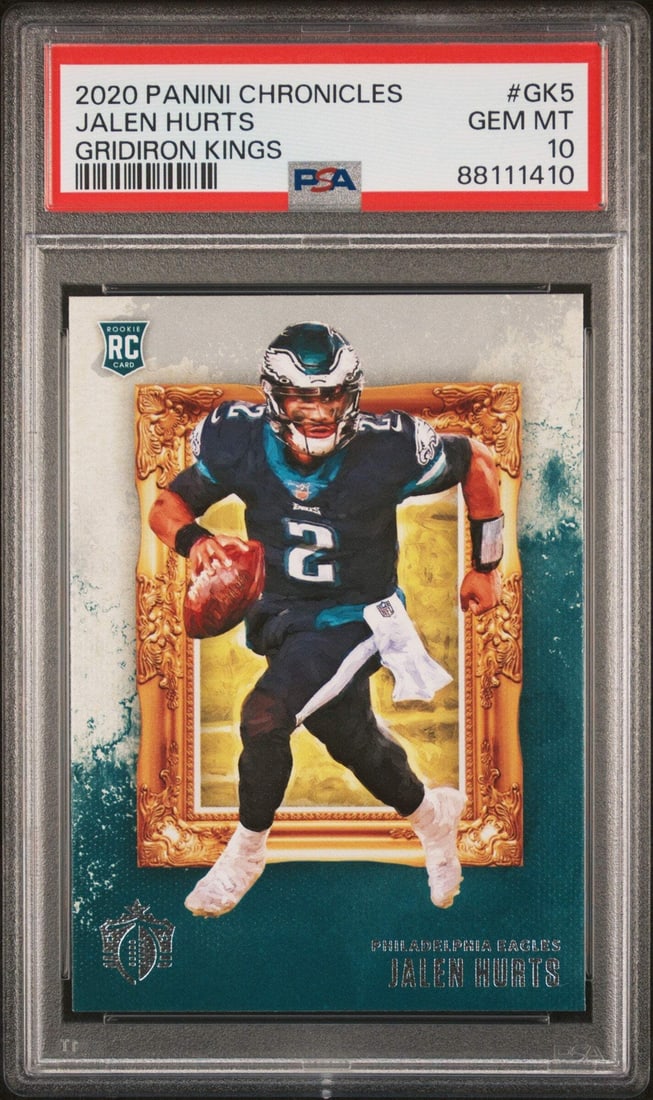 2020 Jalen Hurts Gridiron Kings RC PSA 10 Football Card (1 of 2)