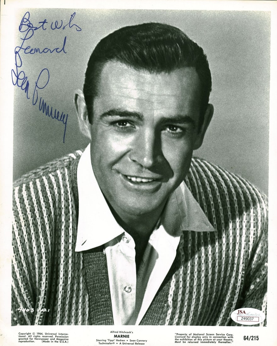 Sean Connery Marnie Signed 8x10 Limited Edition Photo JSA Authenticated (1 of 7)