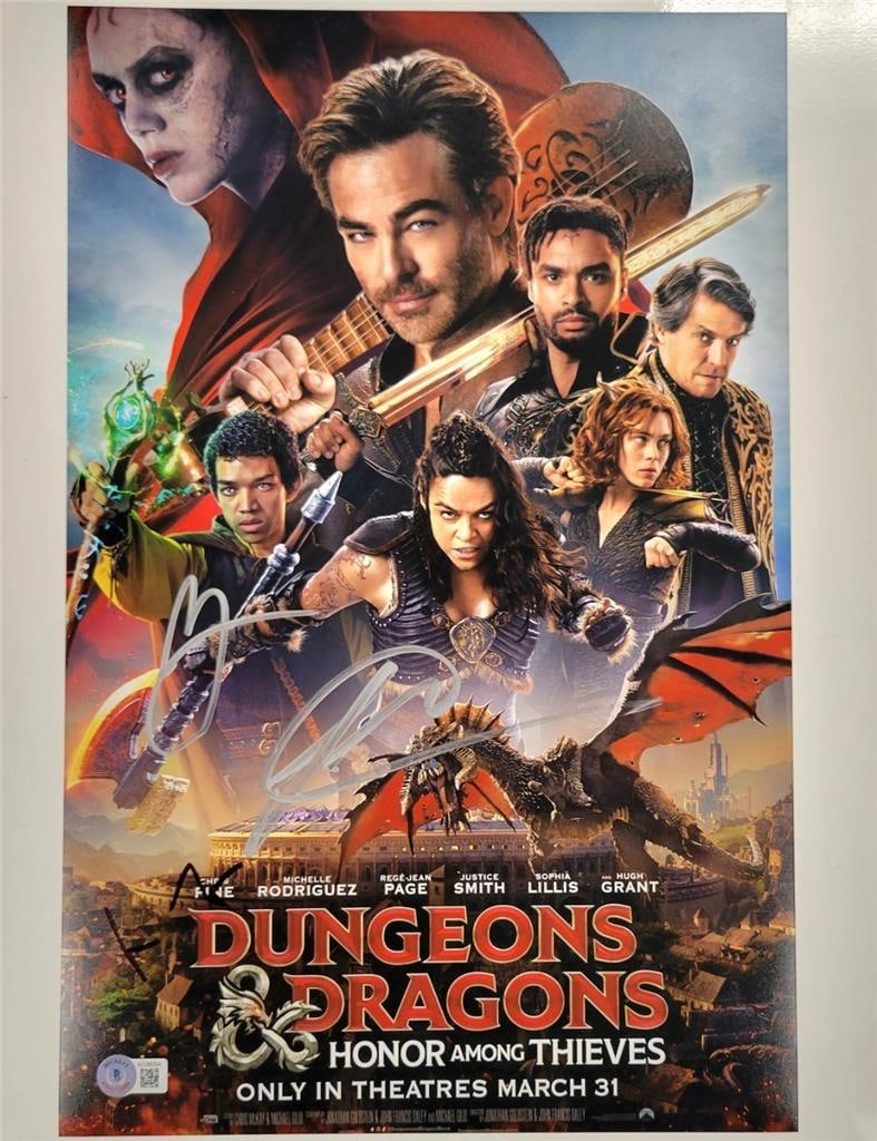 Dungeons & Dragons Signed 11x17 Photo by Rodriguez Smith Head Beckett Authenticated (1 of 5)