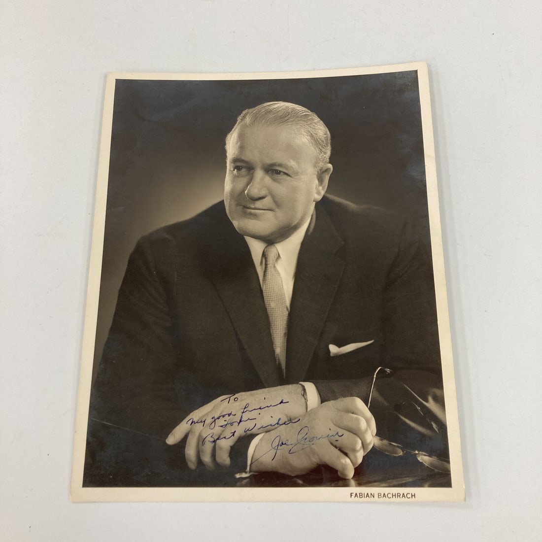 Joe Cronin 1950s Signed Baseball Photo JSA Certified Authentic (1 of 6)