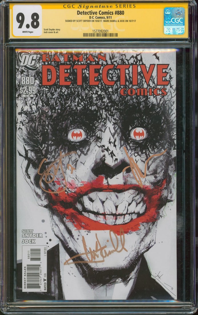 Signed Batman Detective Comics #880 by Hamill Snyder Jock CGC Authenticated (1 of 2)