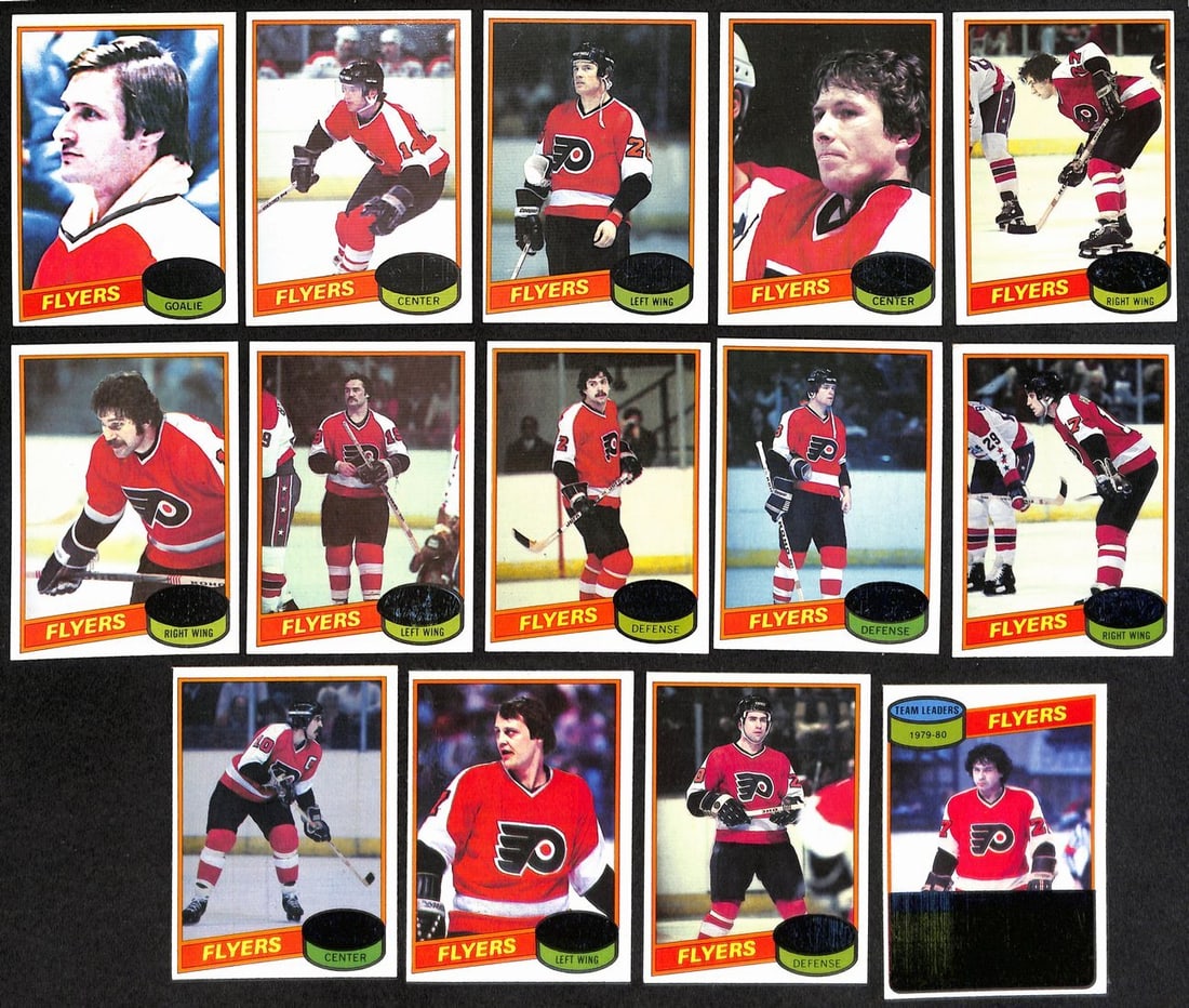 1980-81 Topps Philadelphia Flyers Complete 17 Card Team Set NHL (1 of 5)