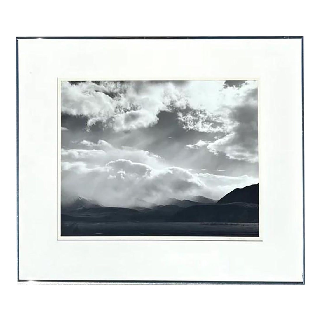 Timeless Vintage Black and White Landscape Photograph 28.25 x 24.25 (1 of 5)