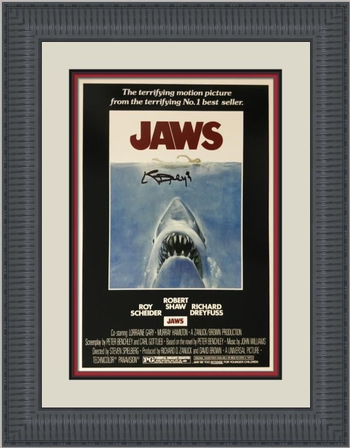 Richard Dreyfuss Signed Jaws Photograph Custom Framed with AutographCOA (1 of 6)
