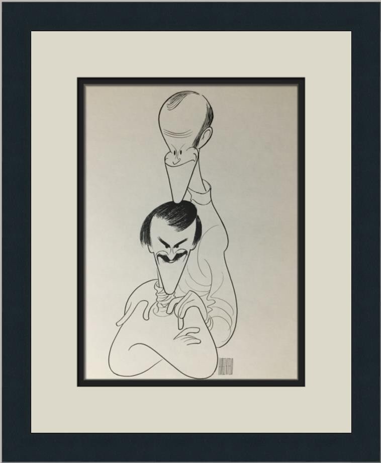 Al Hirschfeld The Smothers Brothers Custom Framed Lithograph Print: Al Hirschfeld The Smothers Brothers Custom Framed Lithograph Print This exquisite custom framed print features the iconic artwork of Al Hirschfeld, showcasing the beloved Smothers Brothers. Produced i