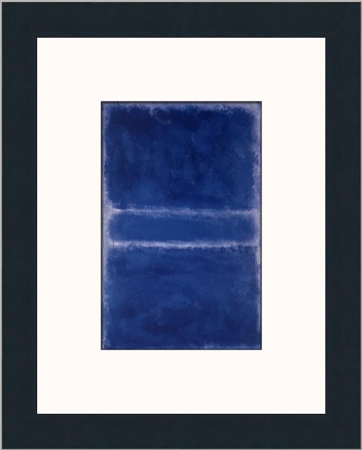Mark Rothko Untitled Art VI Custom Framed Print 14x11: Mark Rothko Untitled Art VI Custom Framed Print 14x11 Presenting an exquisite custom framed print titled "Untitled Art VI" by renowned artist Mark Rothko. This medium-sized art piece features a beauti