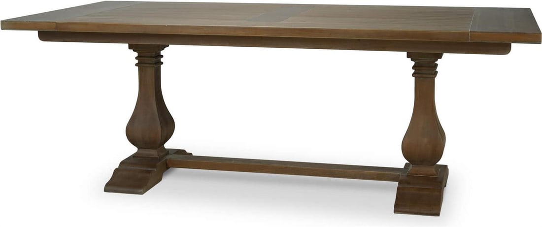 Bramble Mahogany Dining Table 84 Inch Straw Wash Finish (1 of 3)