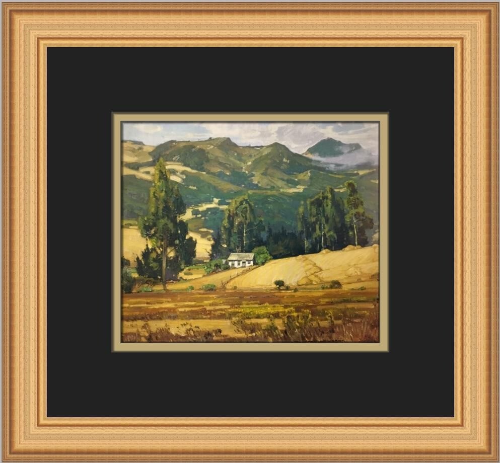 William Wendt September Morning Custom Framed Art Print 12 x 13 (1 of 2)