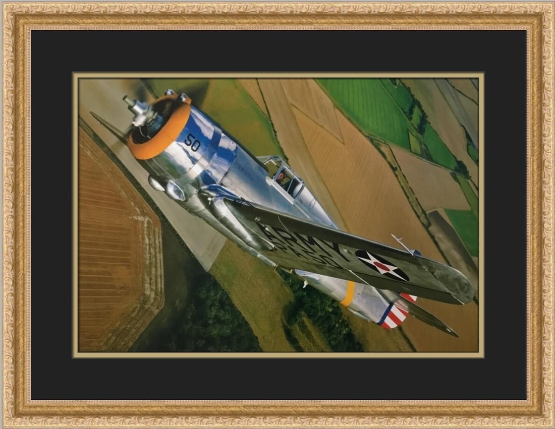 Curtiss P-36C Hawk Custom Framed Print by Philip Makanna (1 of 2)