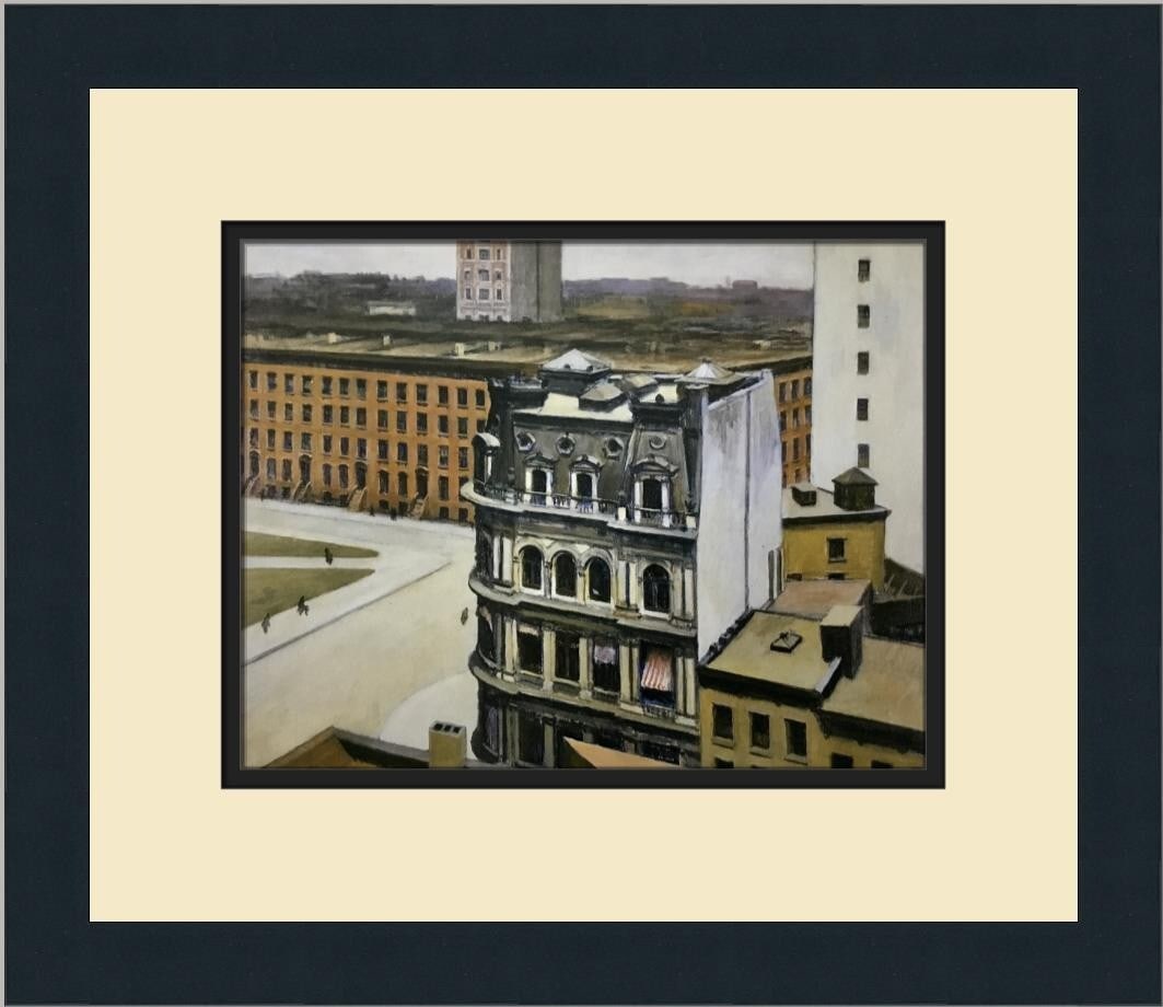 Edward Hopper The City Custom Framed Art Print Landscape 1998: Edward Hopper The City Custom Framed Art Print Landscape 1998 This custom framed print titled "The City" by renowned artist Edward Hopper showcases a captivating realism style. Produced in 1998, this