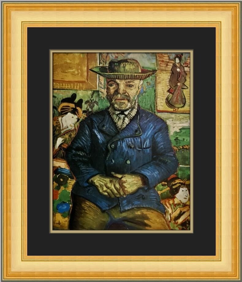 Vincent Van Gogh A Portrait of Pere Tanguy Custom Framed Print 20x19 Impressionism (1 of 2)