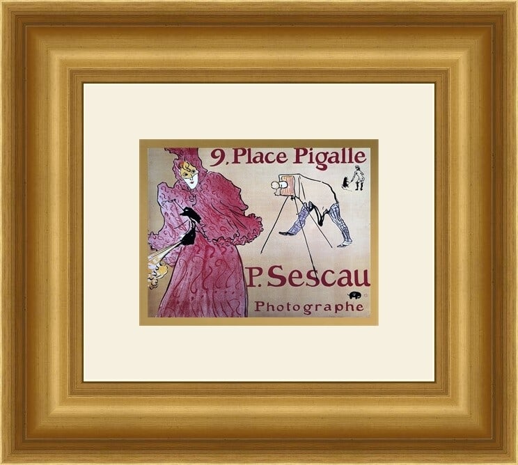 Henri de Toulouse-Lautrec P Sescau Photographe Framed Print 1995 (1 of 2)