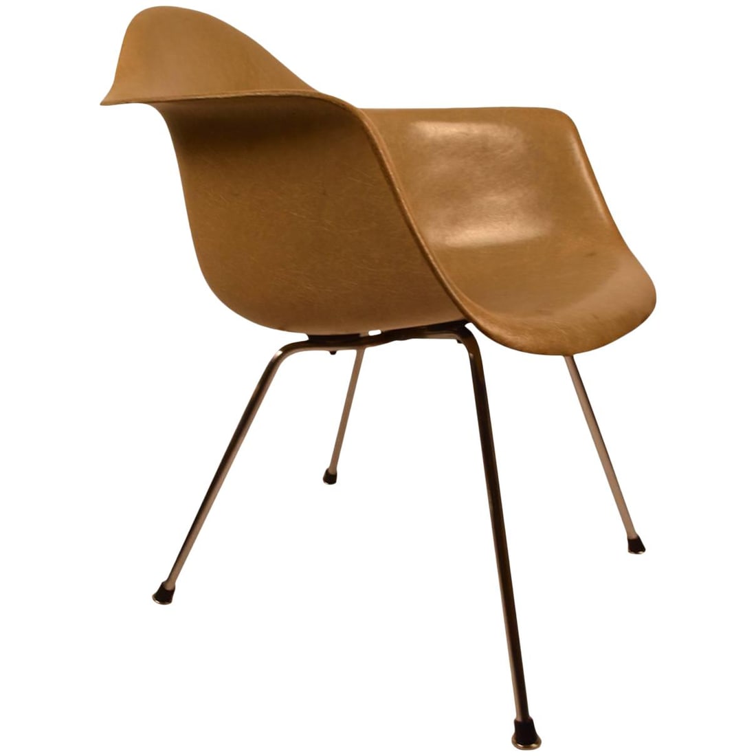 Authentic Eames Herman Miller Fiberglass Shell Chair Brown (1 of 10)