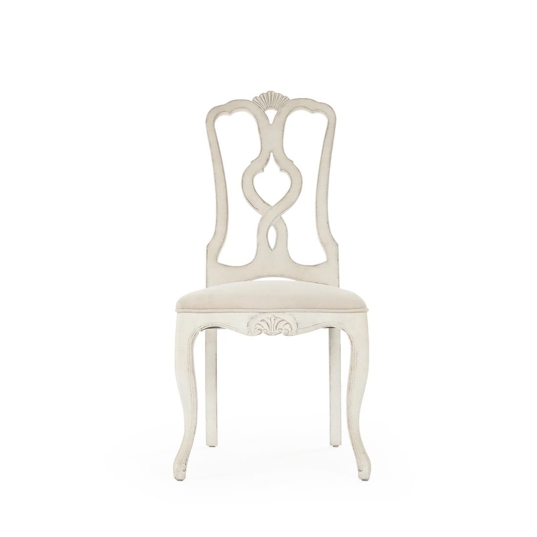 Zentique Monte Carlo Birch Side Chair Alabaster Finish French Country Style (1 of 5)