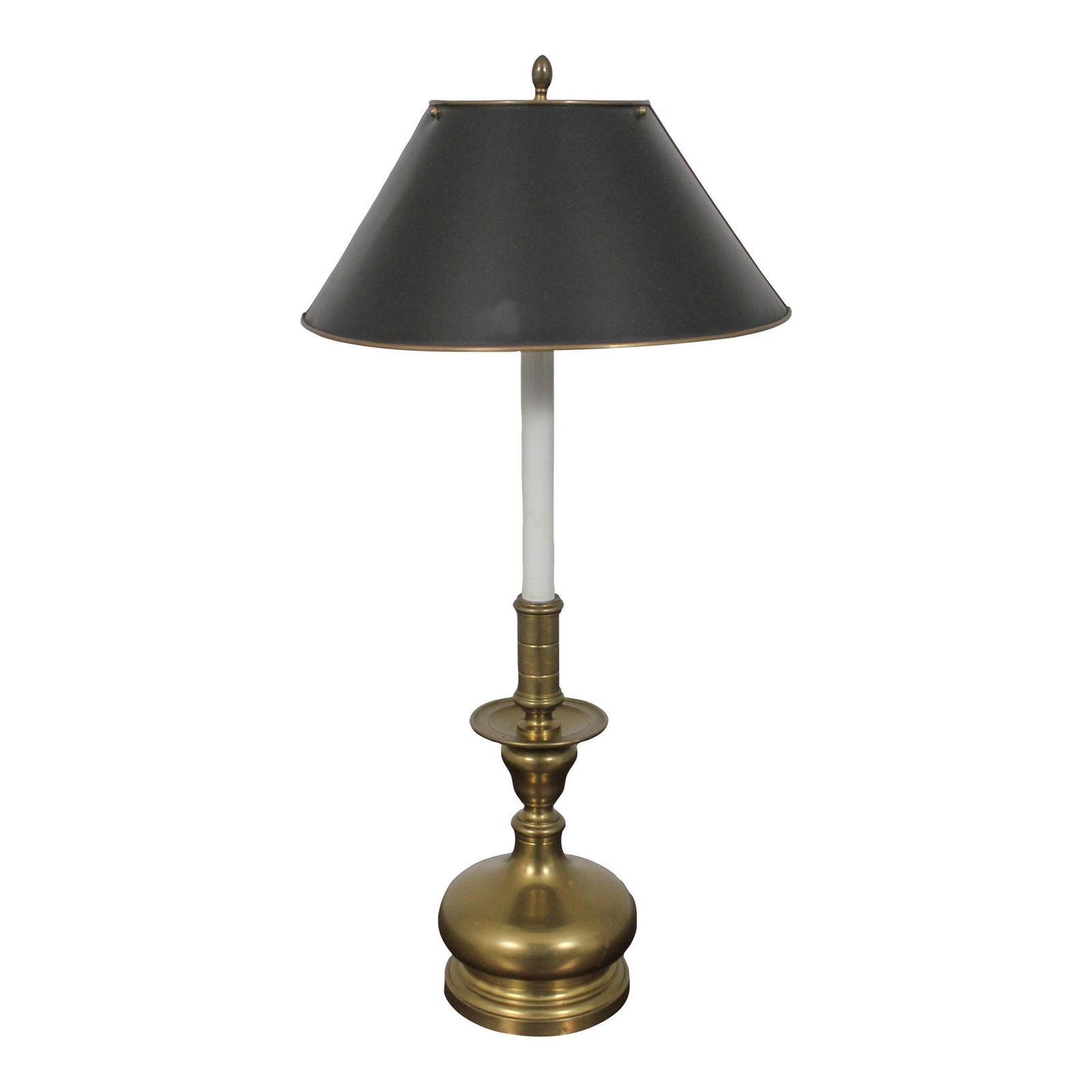 Chapman Style Brass Base Toleware Shade Table Lamp 30 Years Old (1 of 10)