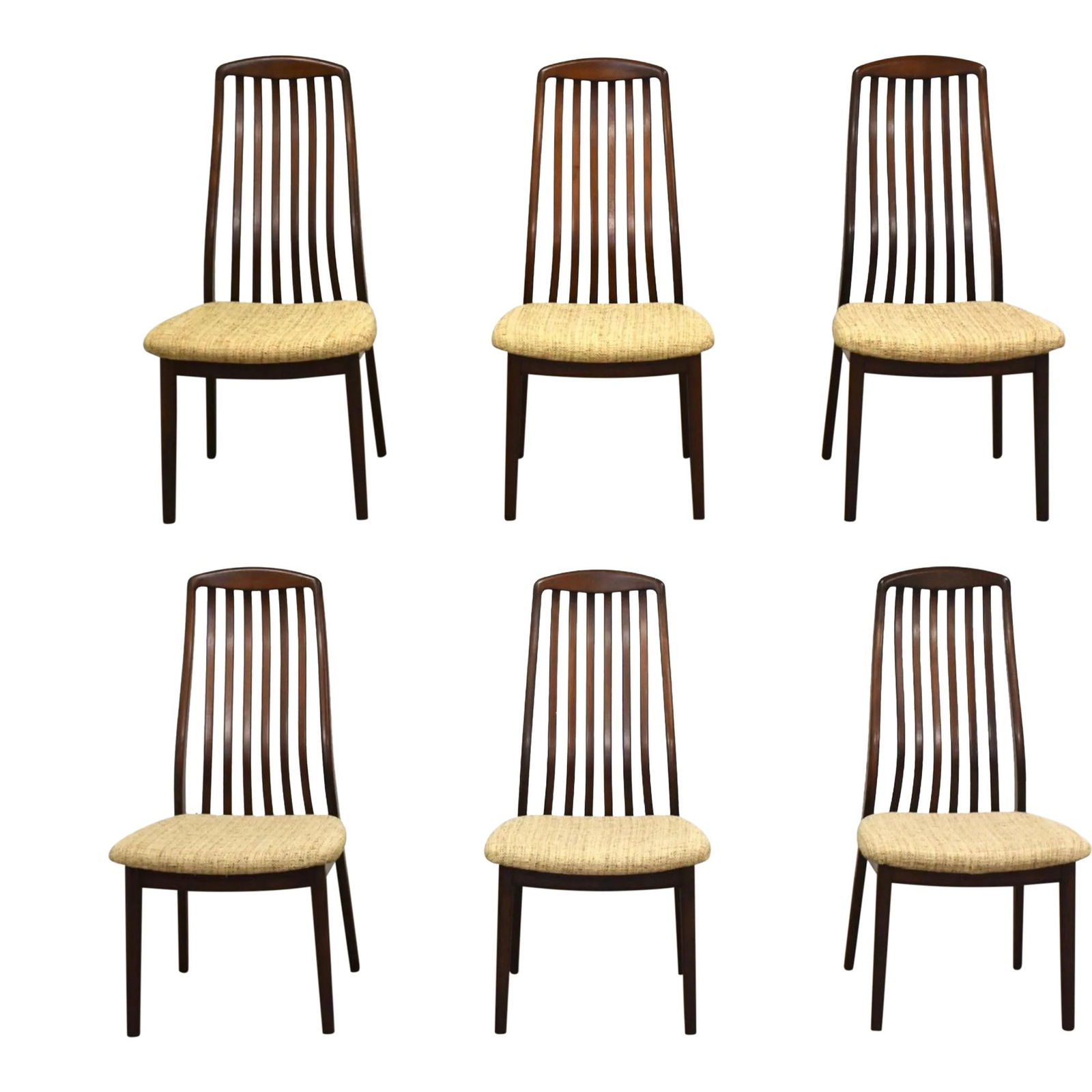 Mid-Century Modern Set of 6 Rosewood Dining Chairs by Preben Schou (1 of 6)