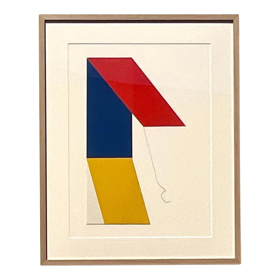 1970s Abstract Geometric Lithograph in Bold Colors (1 of 2)