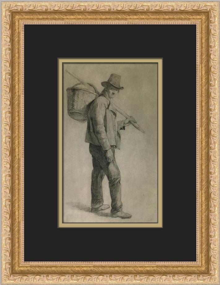Eastman Johnson Off To Work Custom Framed Art Print 14 x 11: Eastman Johnson Off To Work Custom Framed Art Print 14 x 11 Experience the charm of Eastman Johnson's "Off To Work" with this custom framed print. Measuring 14 in. x 11 in., this piece showcases a del