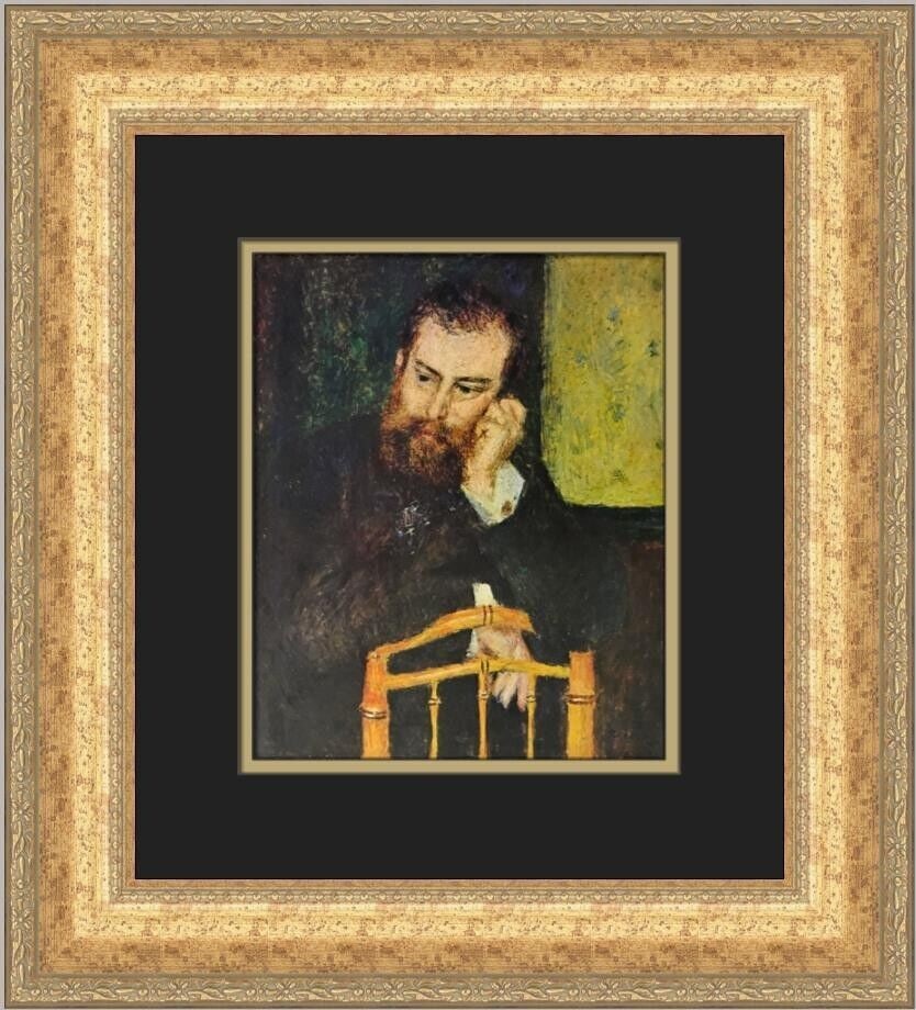 Renoir Portrait of Alfred Sisley Custom Framed Print 18 x 16 (1 of 2)